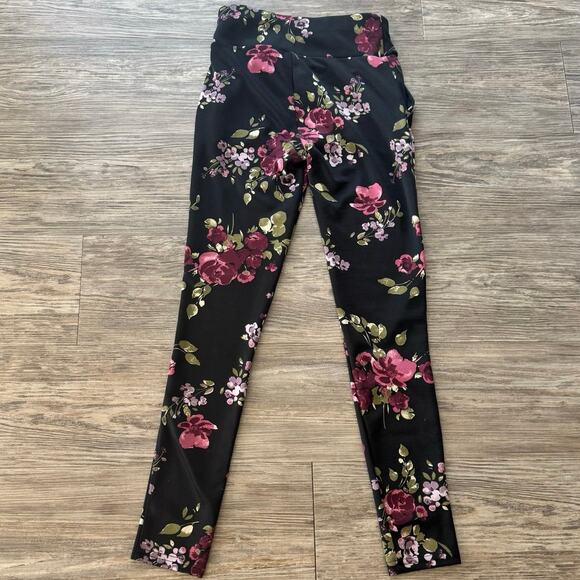 Shosho women’s floral stretchy soft legging multiple zippered pockets Size S - Picture 1 of 5